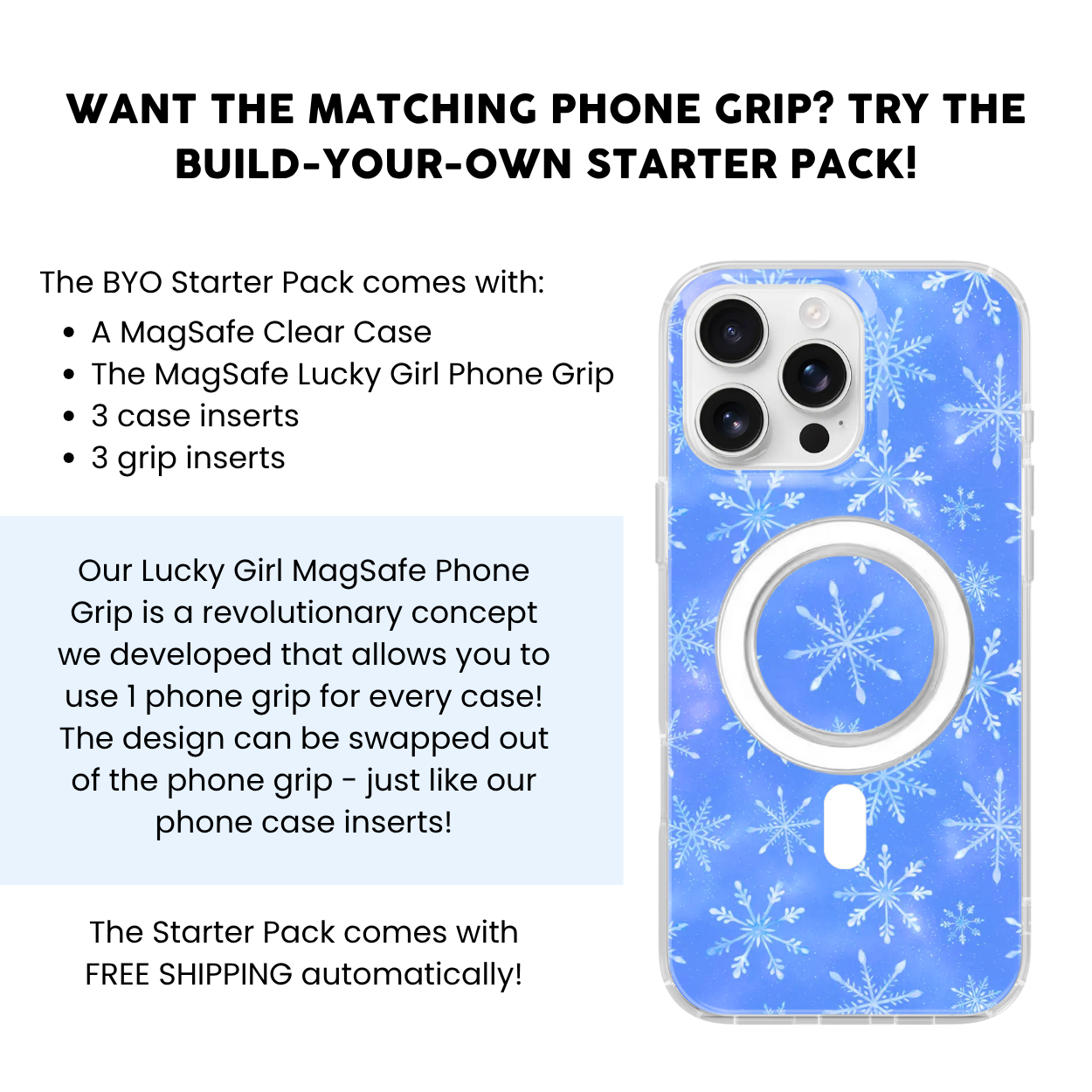 Frosted Sky Clear Case Insert