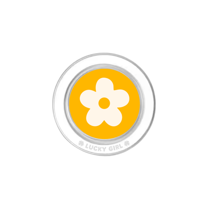 Creamsicle Flower II Phone Grip Insert