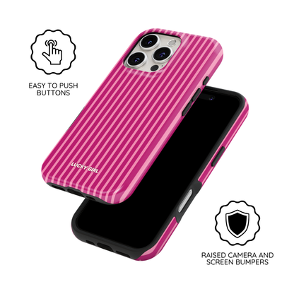 Berry Stripes Phone Case