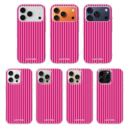 Berry Stripes Clear Case Insert