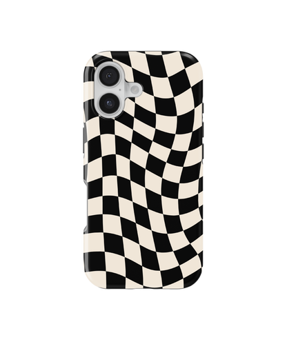 Onyx Wavy Checkers II MagSafe Phone Case