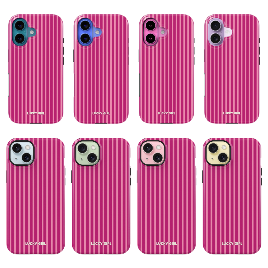 Berry Stripes Phone Case