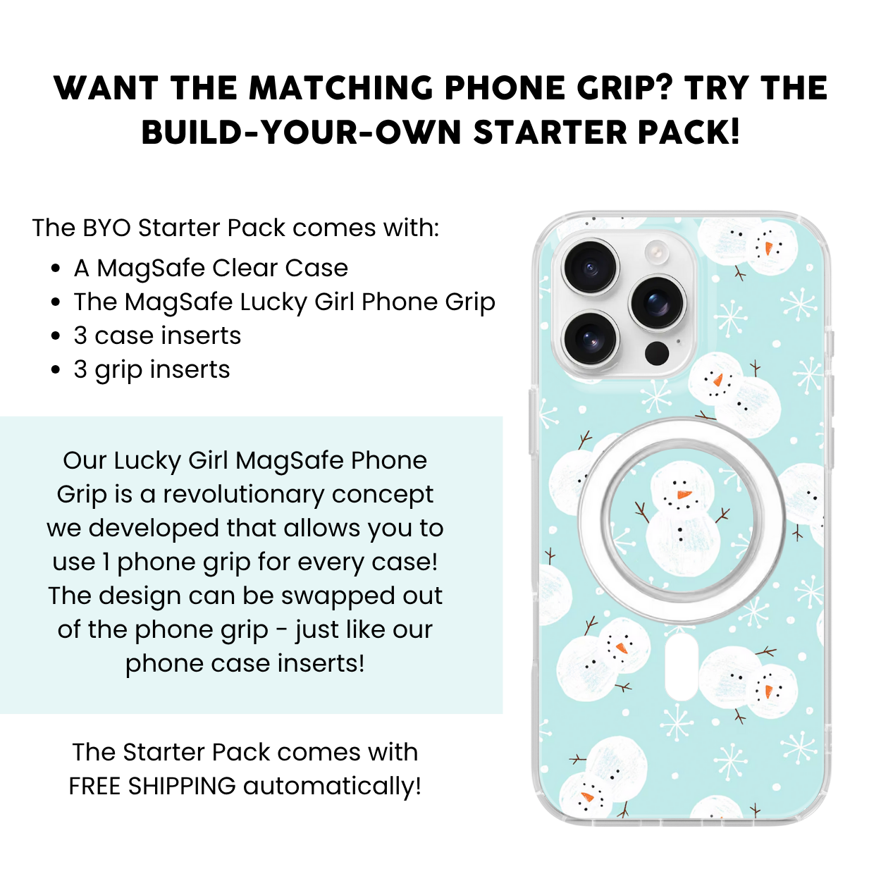 Frosty Fun Clear Case Insert