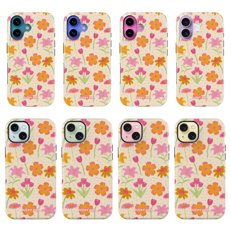 Polka Petals Phone Case