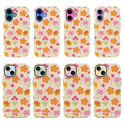 Polka Petals Phone Case