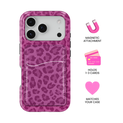 Velvet Leopard MagSafe Card Holder