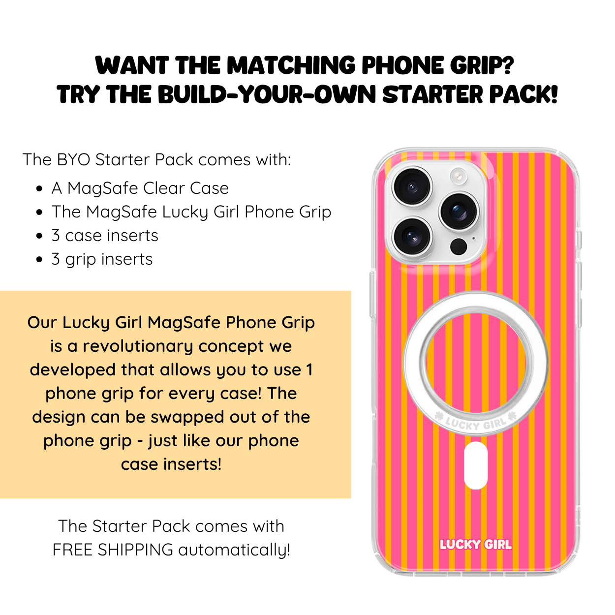 Sherbet Stripes Clear Case Insert