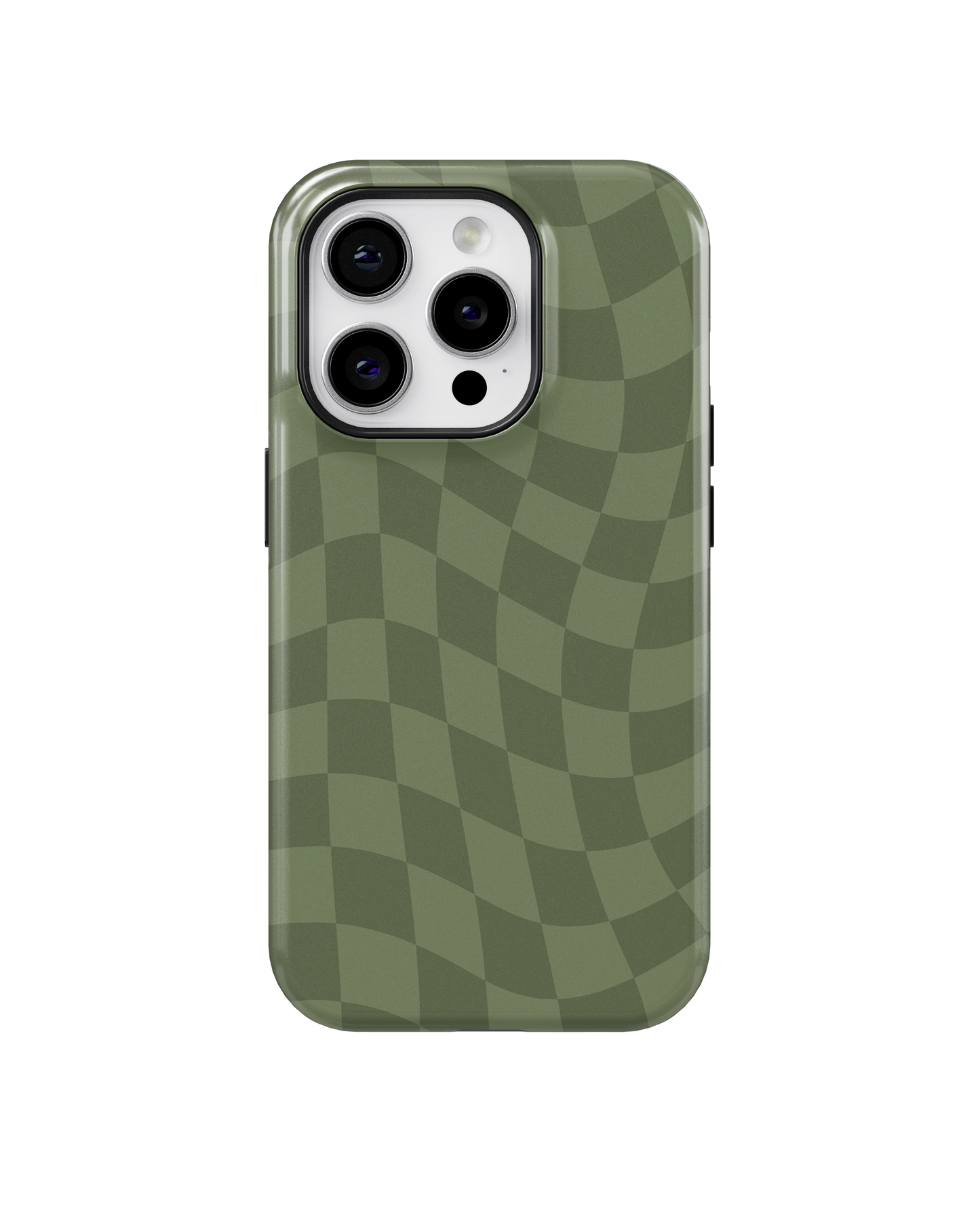 Moss Wavy Checkers MagSafe Phone Case