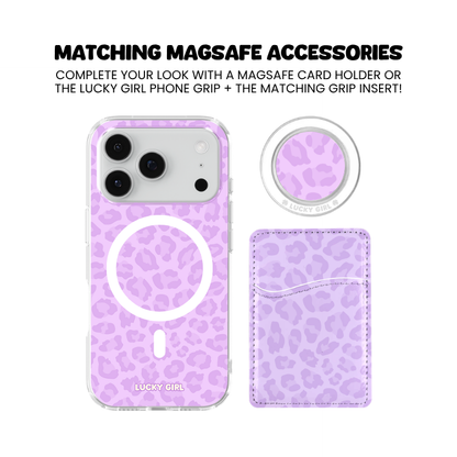 Lilac Leopard Clear Case Insert