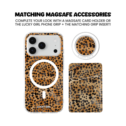 Amber Cheetah Clear Case Insert