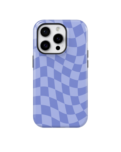 Bluebell Wavy Checkers MagSafe Phone Case
