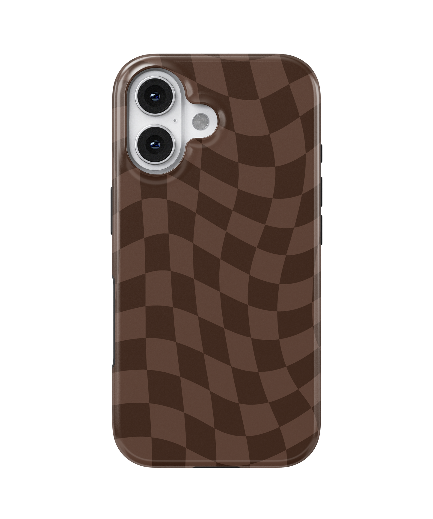 Espresso Wavy Checkers MagSafe Phone Case