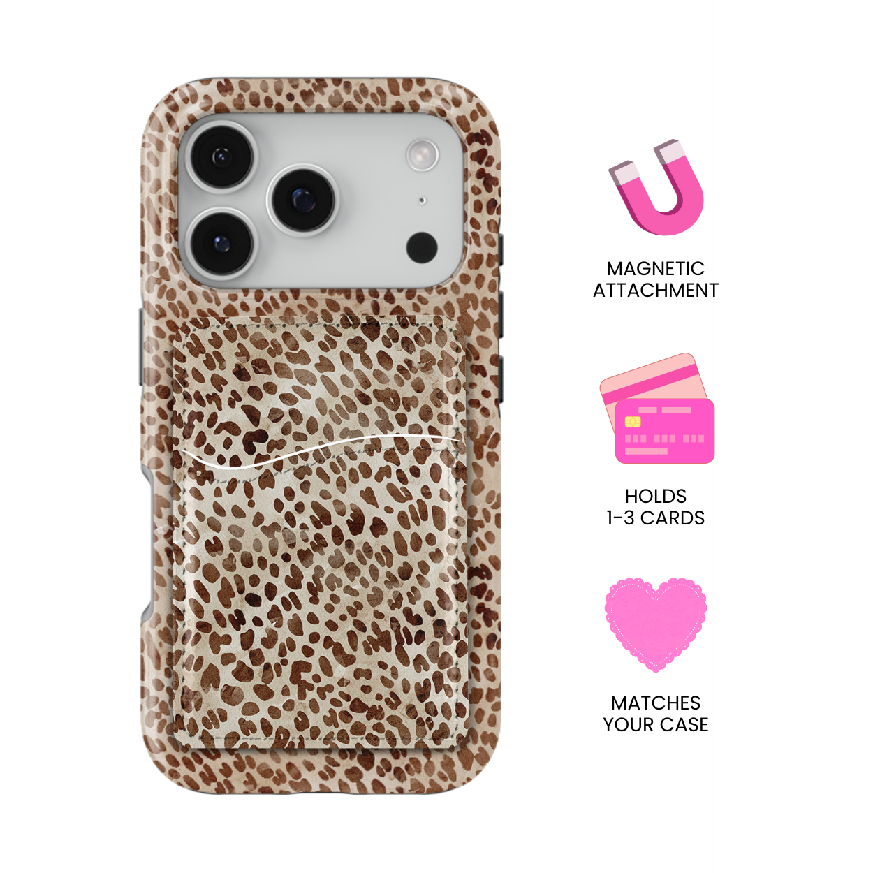 Chai Cheetah MagSafe Card Holder