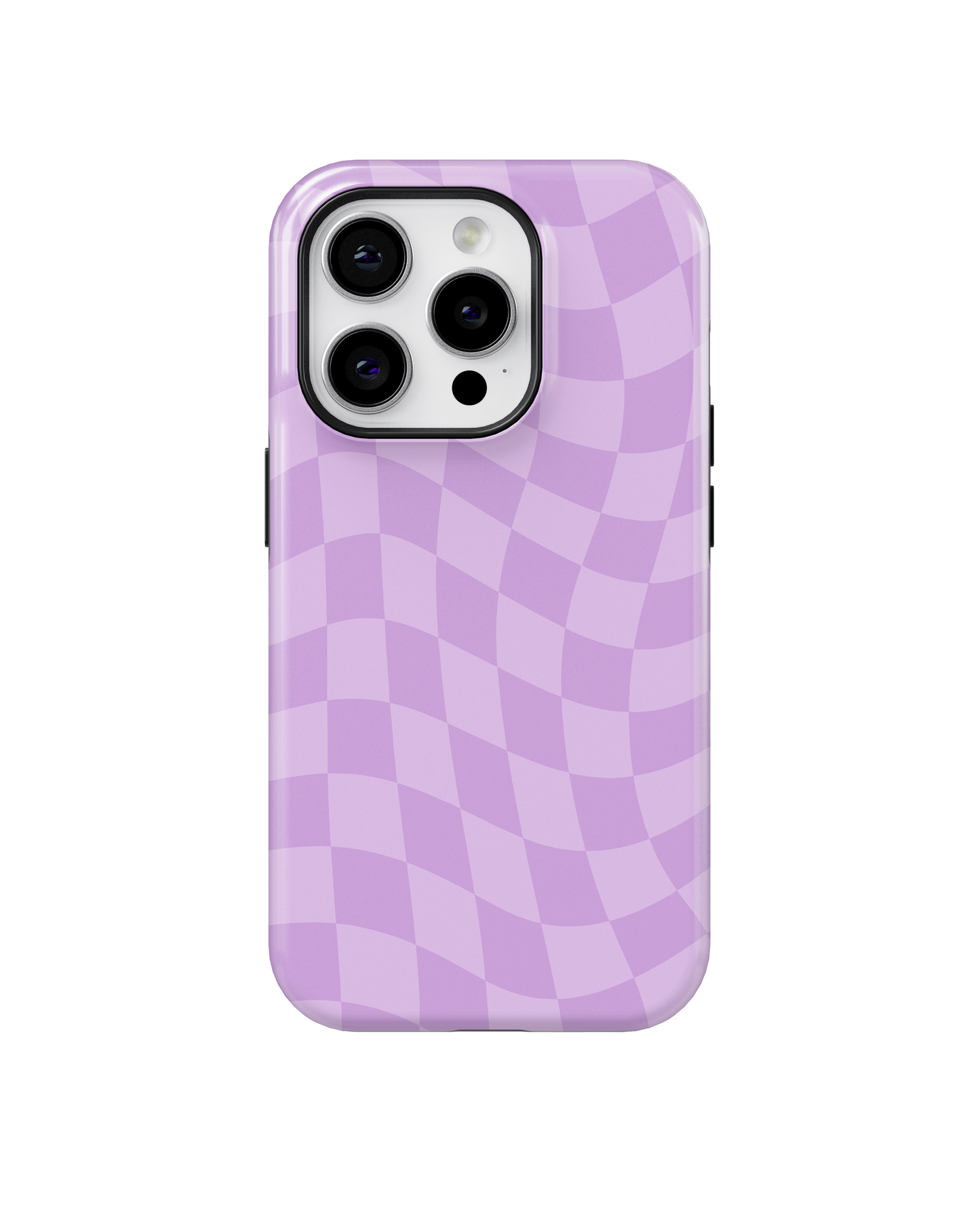 Lilac Wavy Checkers MagSafe Phone Case