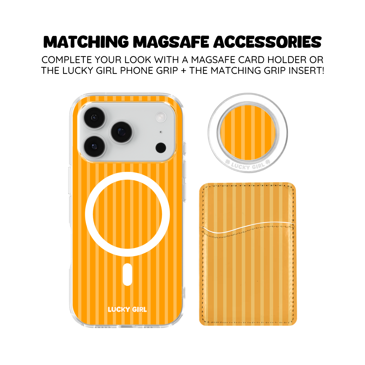 Mango Stripes Clear Case Insert