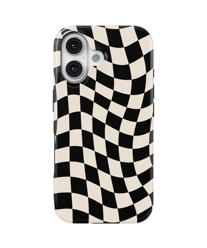 Onyx Wavy Checkers II MagSafe Phone Case