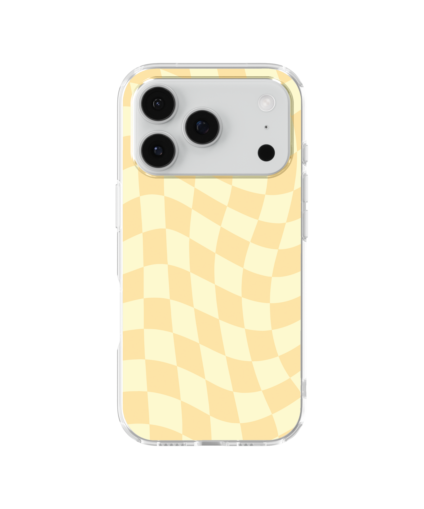 Banana Whispers Wavy Checkers Clear Case Insert