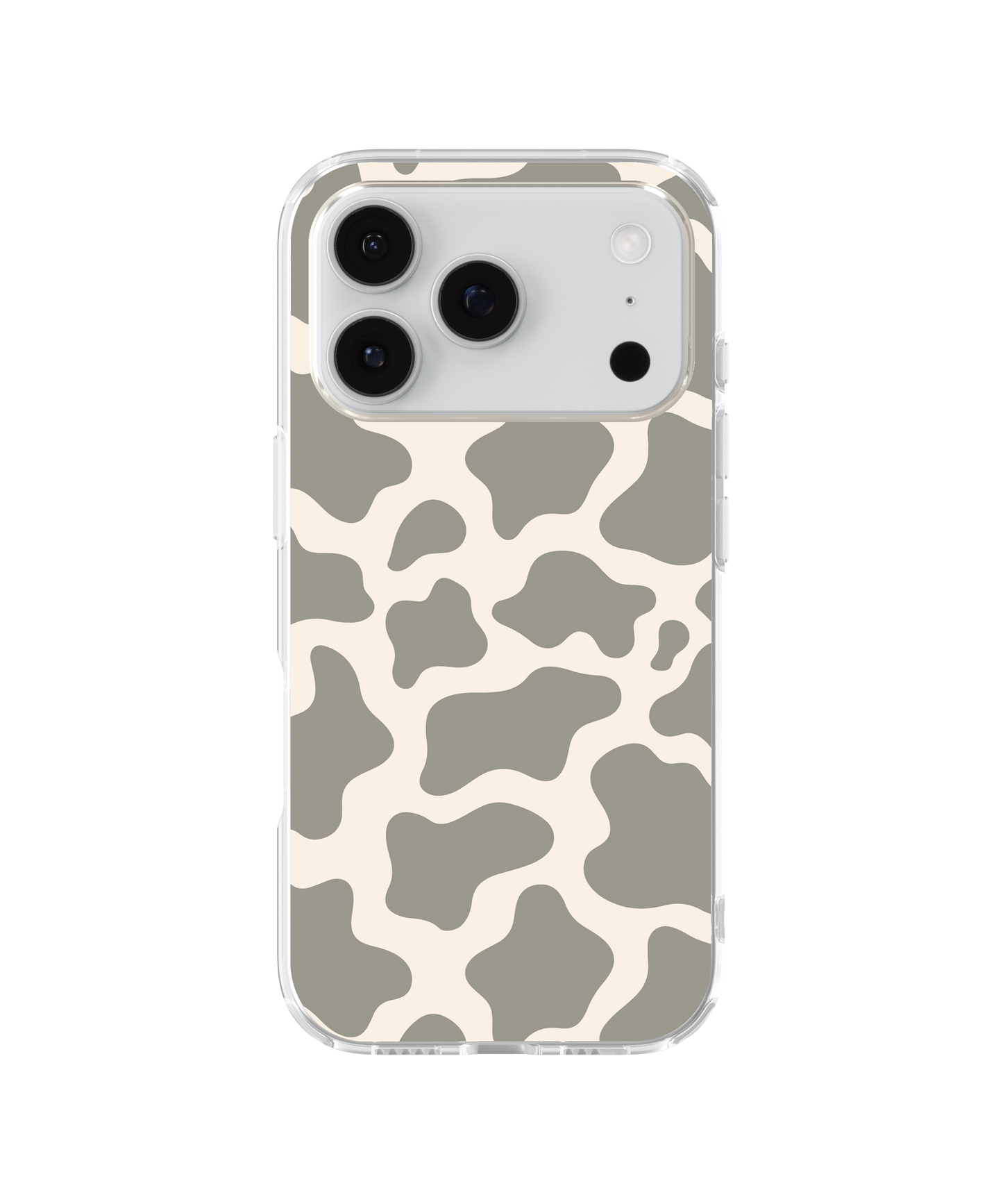 River Rock Cow Print Clear Case Insert