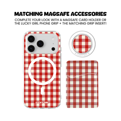 Apple Gingham Clear Case Insert