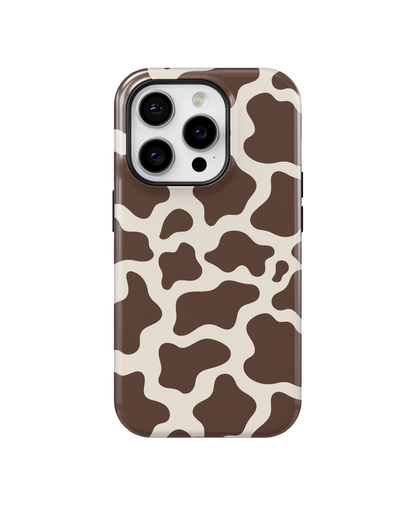 Espresso Cow Print MagSafe Phone Case