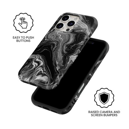 Obsidian Marble Obsession MagSafe Phone Case