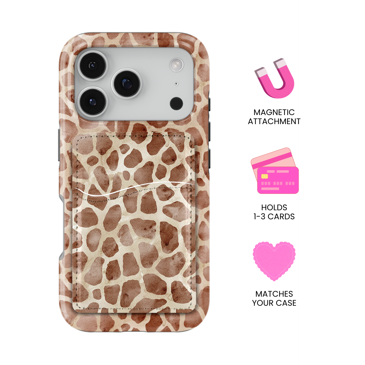 Giraffe MagSafe Card Holder