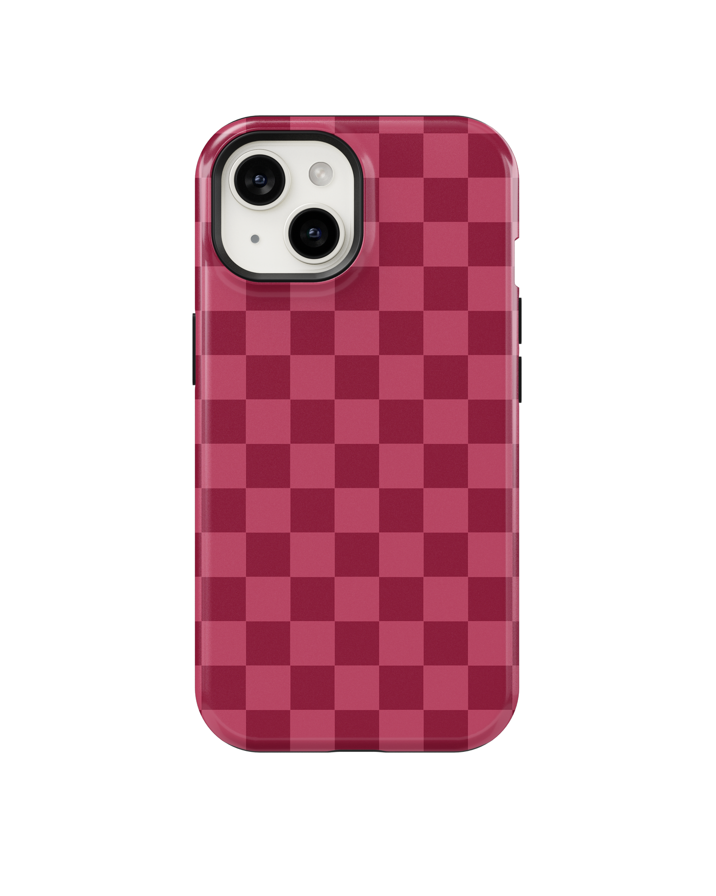 Black Cherry Checkers MagSafe Phone Case