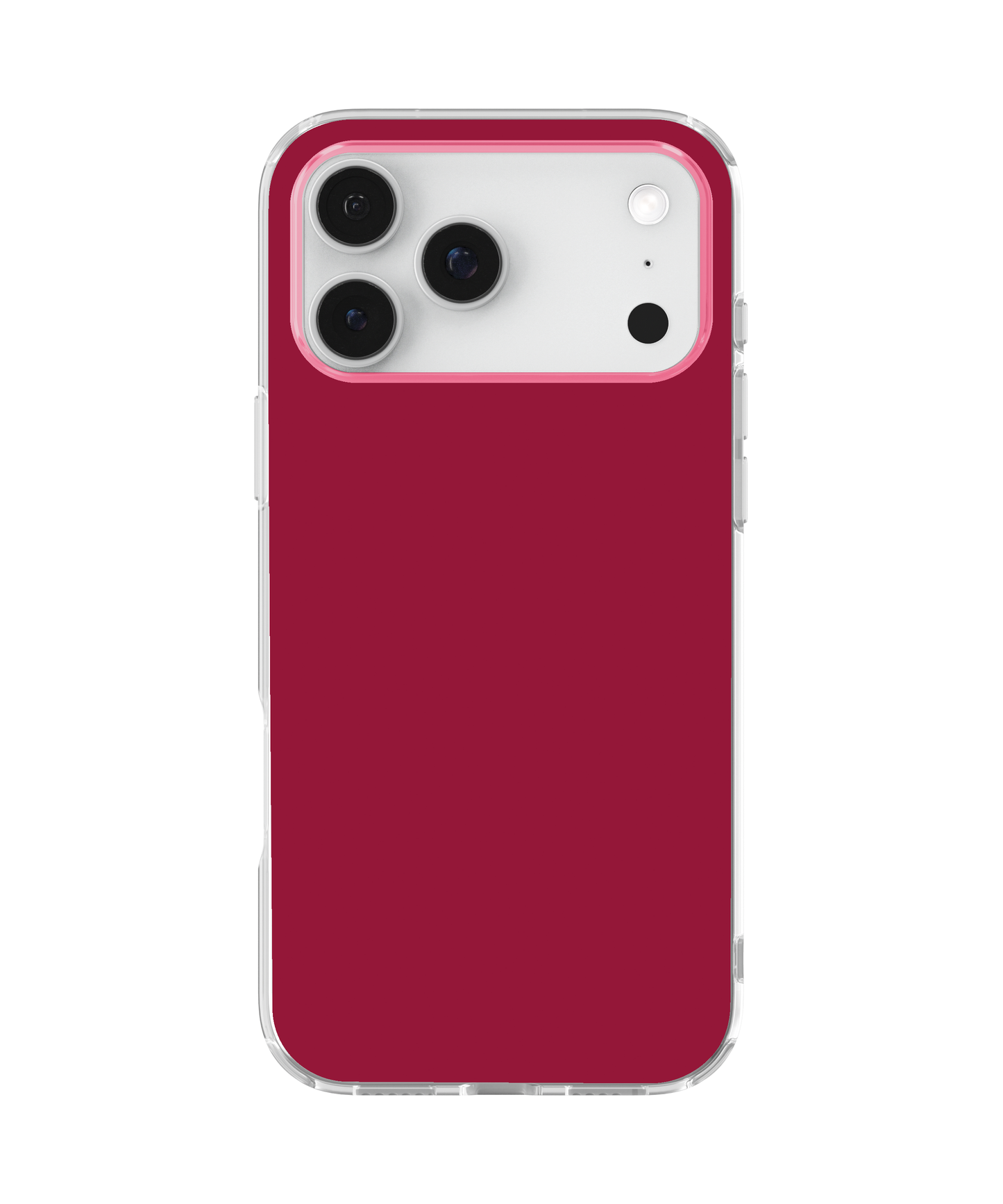 Black Cherry Solids Clear Case Insert