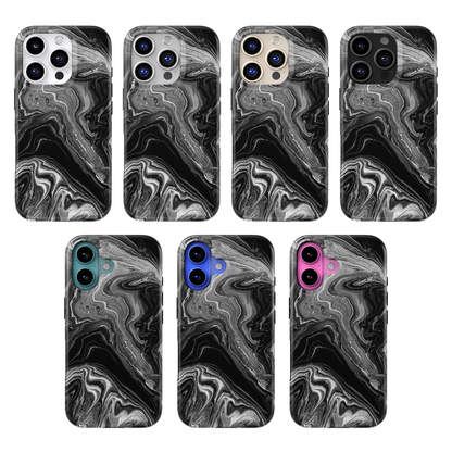 Obsidian Marble Obsession MagSafe Phone Case