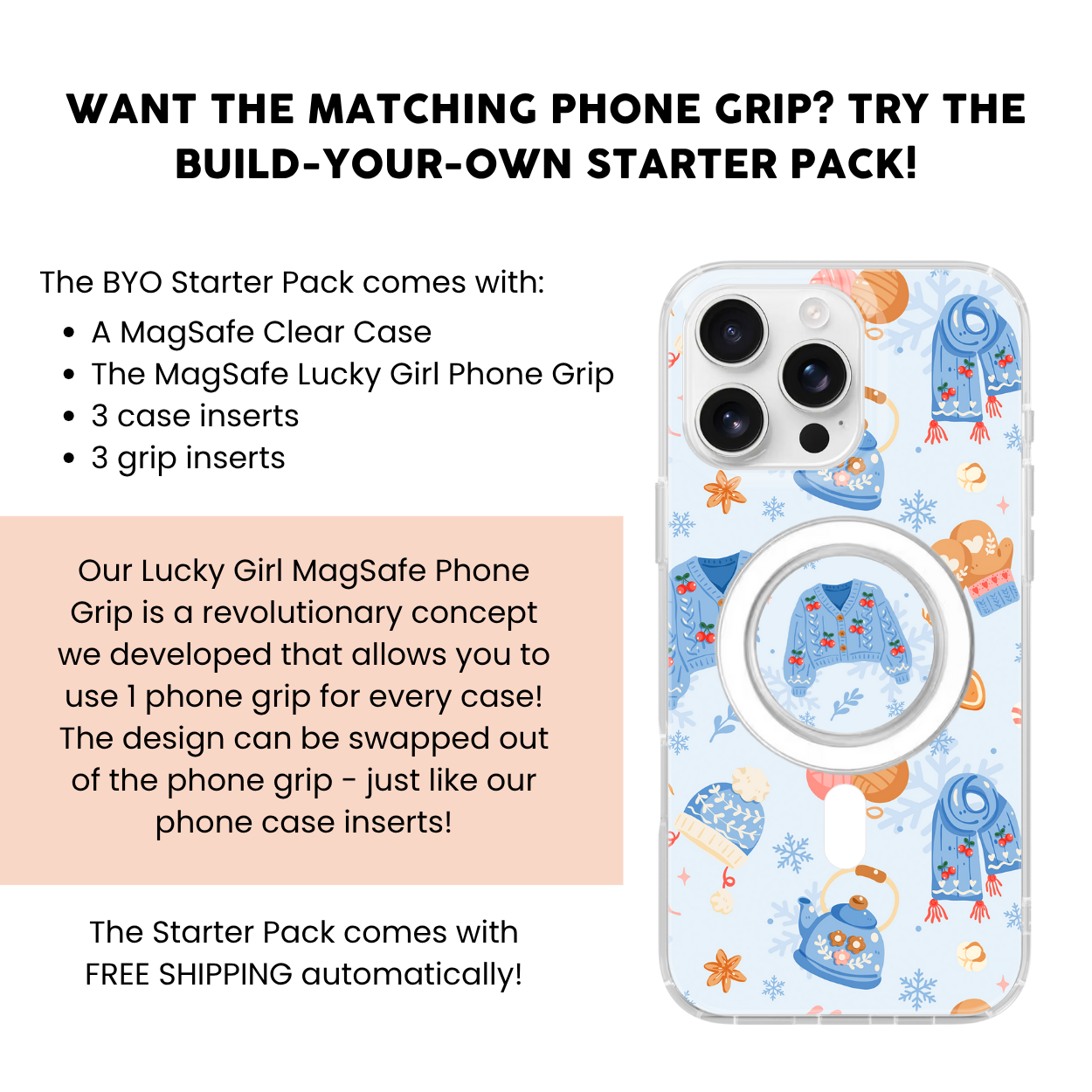 Winter Warmth Clear Case Insert