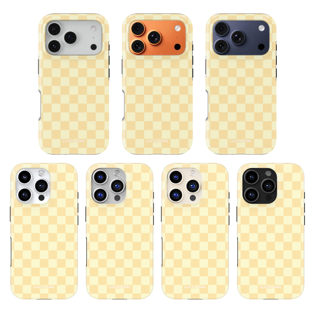 Banana Whispers Checkers Phone Case