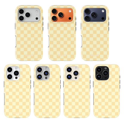 Banana Whispers Checkers Phone Case