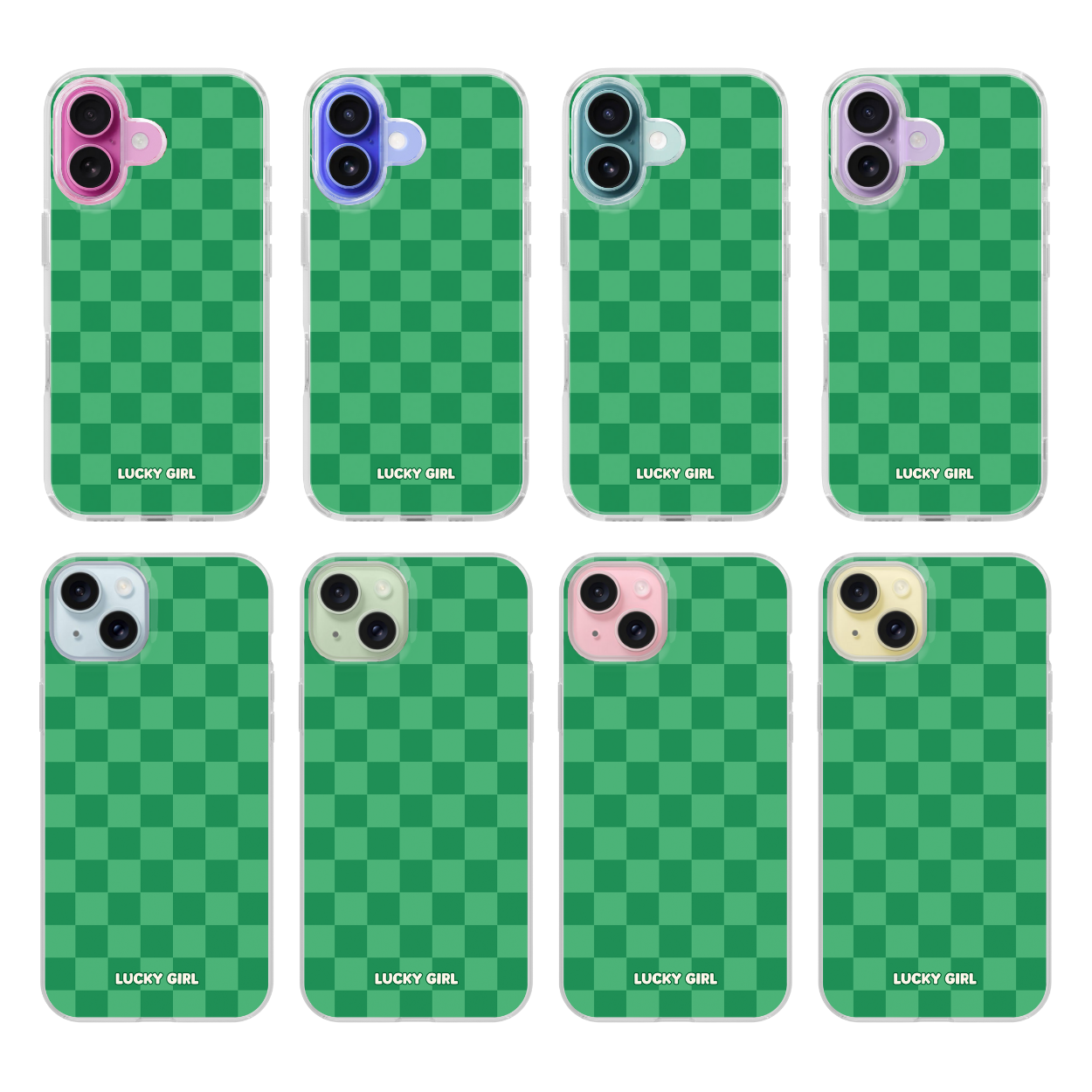 Emerald City Checkers Clear Case Insert