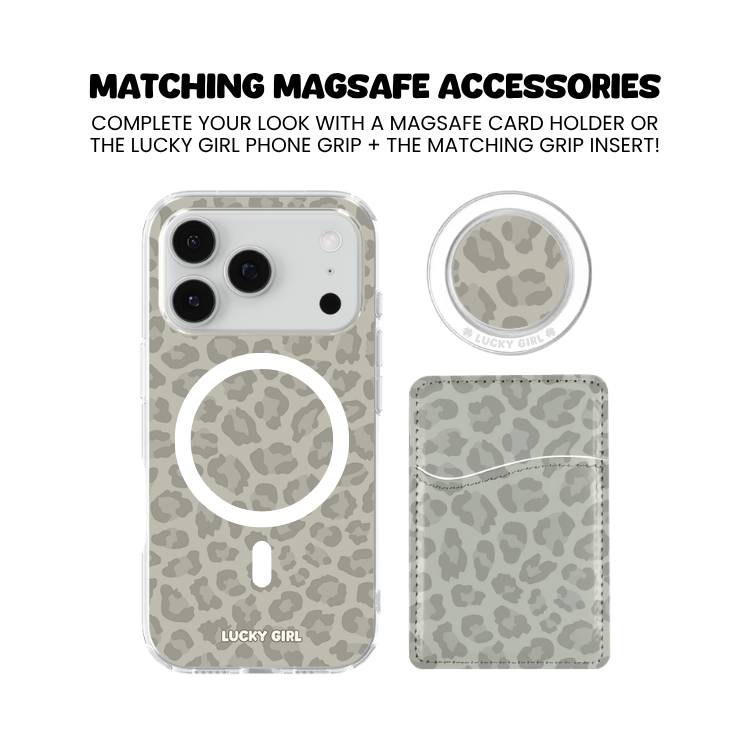 River Rock Leopard Clear Case Insert