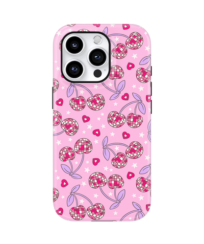 Pink & Purple Disco Cherries MagSafe Phone Case