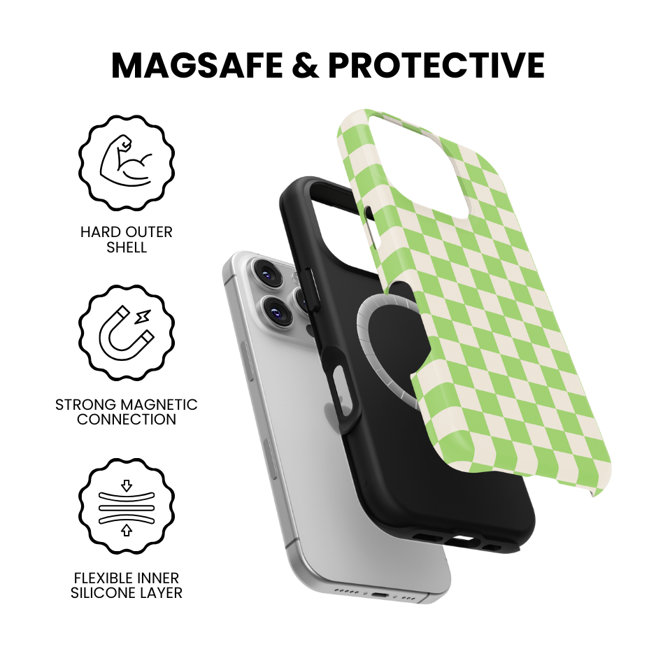 Katydid Checkers II MagSafe Phone Case
