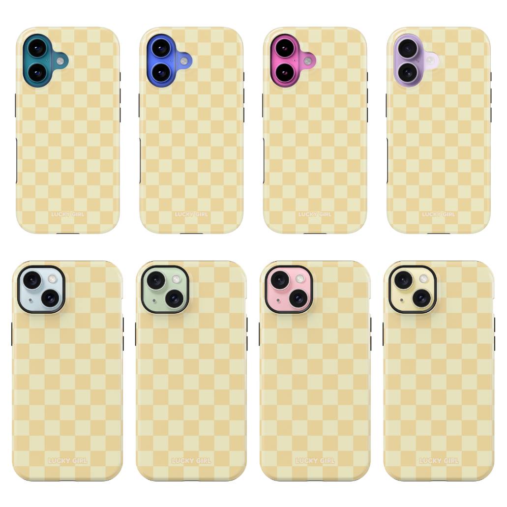 Banana Whispers Checkers Phone Case