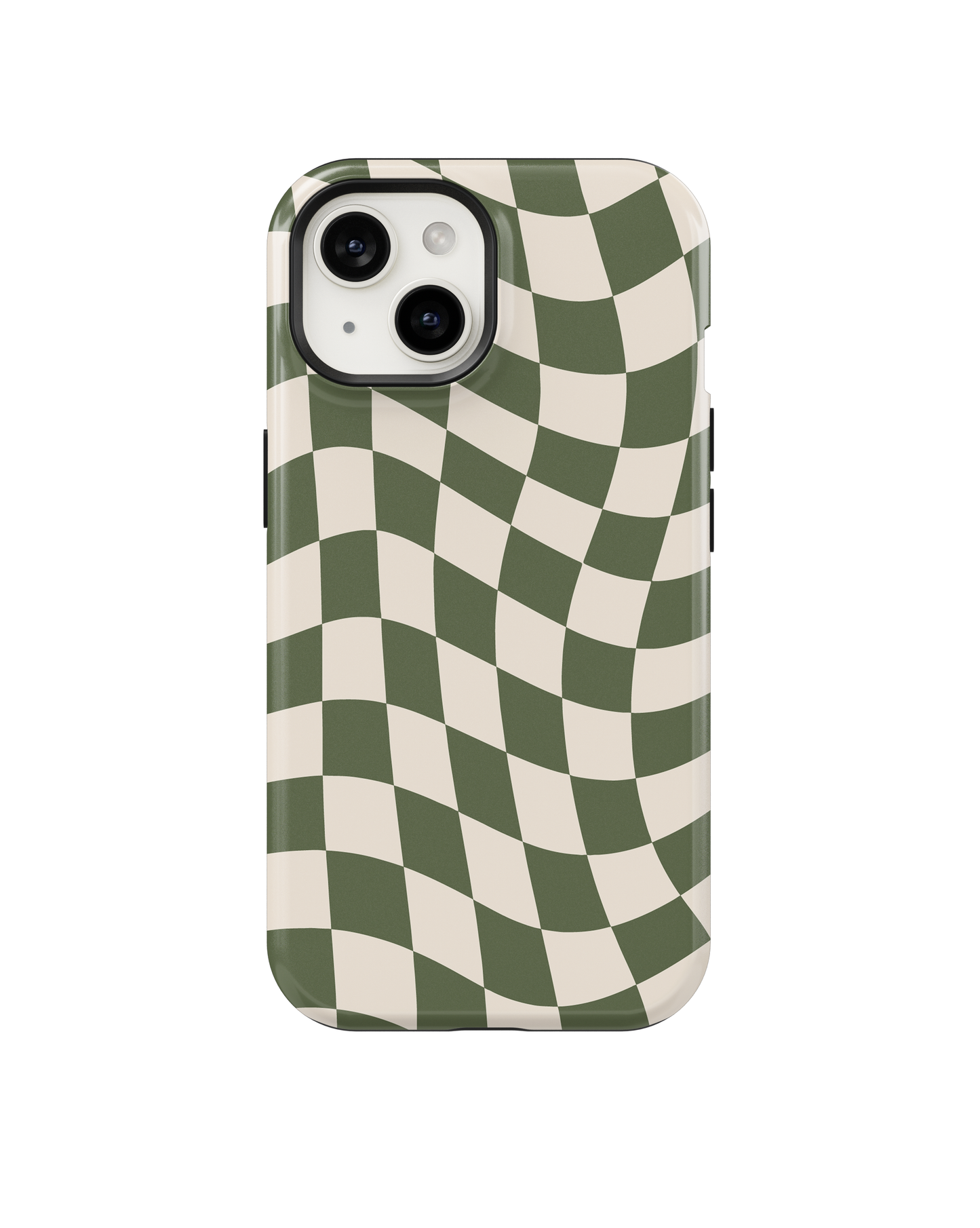 Moss Wavy Checkers II MagSafe Phone Case