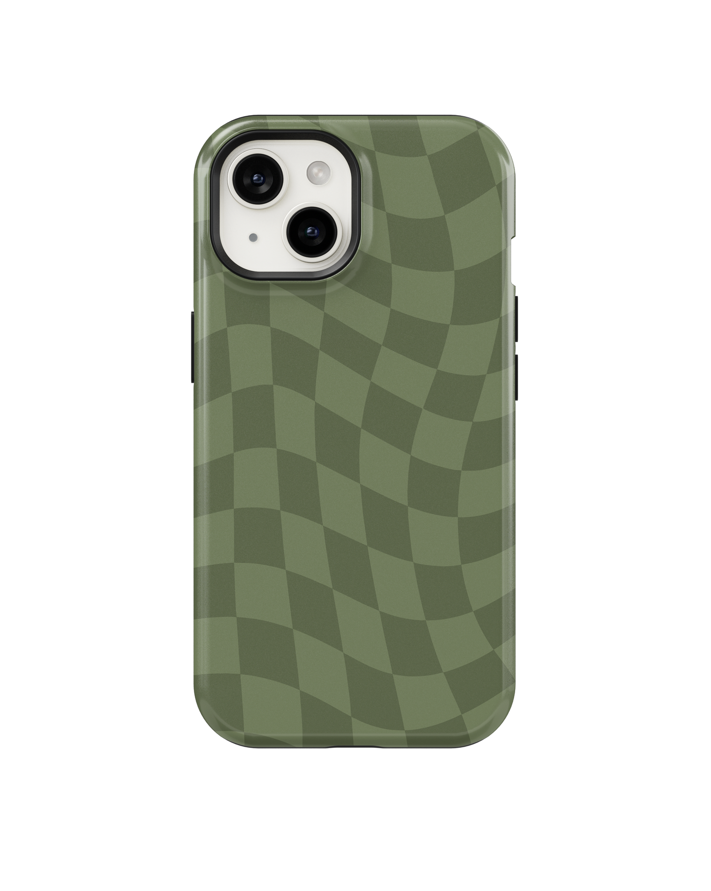 Moss Wavy Checkers MagSafe Phone Case