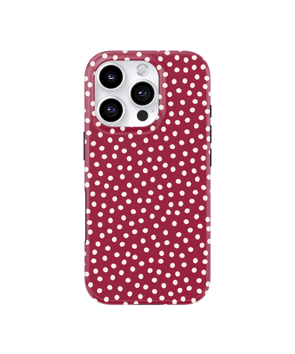 Black Cherry Dots MagSafe Phone Case