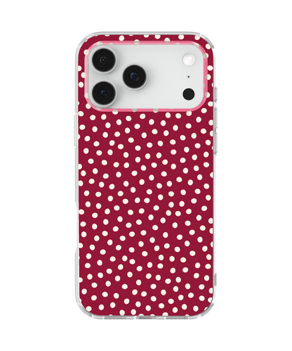 Black Cherry Dots Clear Case Insert
