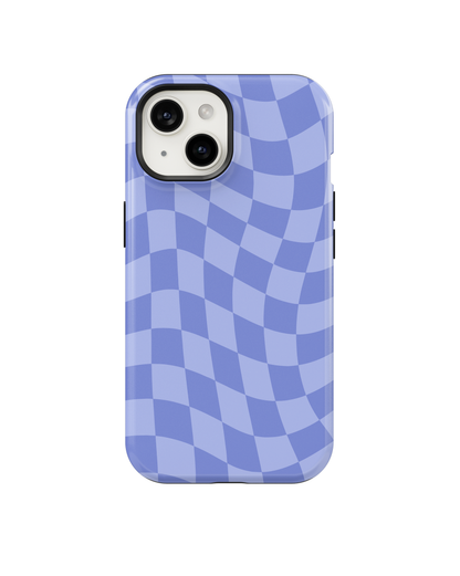 Bluebell Wavy Checkers MagSafe Phone Case