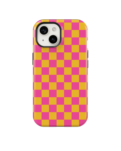 Pink Lemonade Checkers MagSafe Phone Case