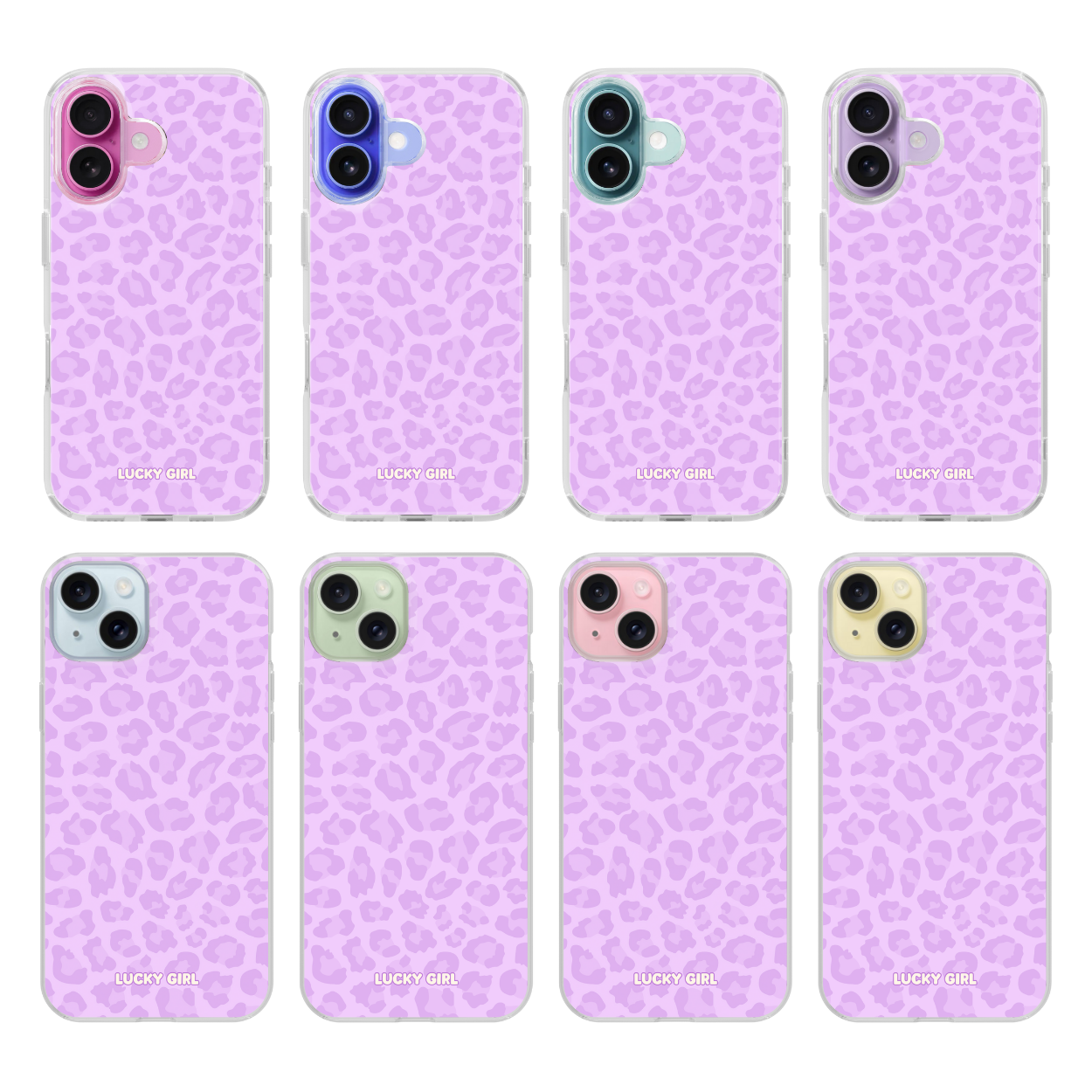 Lilac Leopard Clear Case Insert