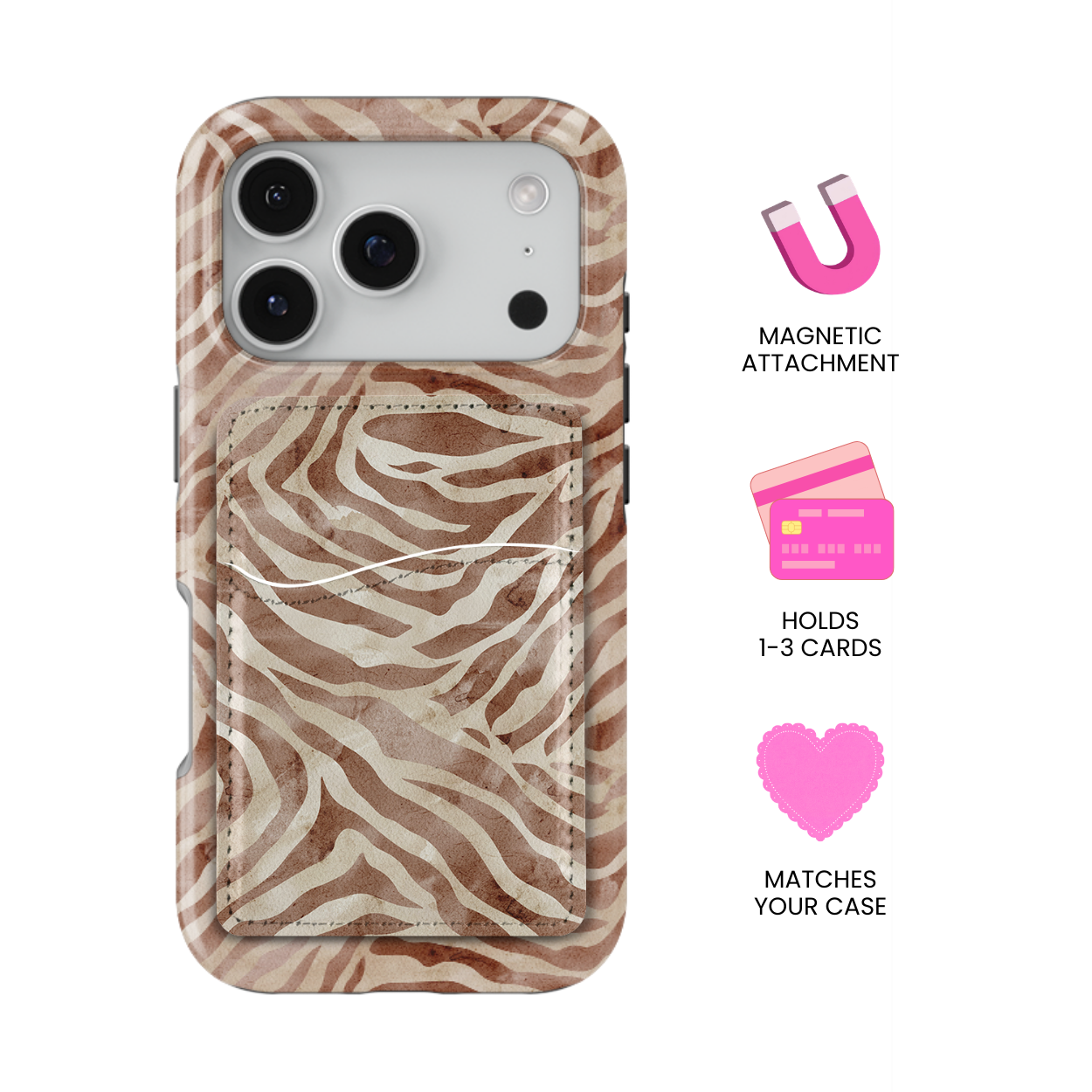 Tawny Tiger MagSafe Card Holder