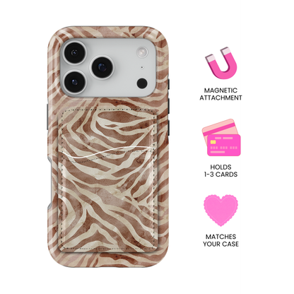 Tawny Tiger MagSafe Card Holder