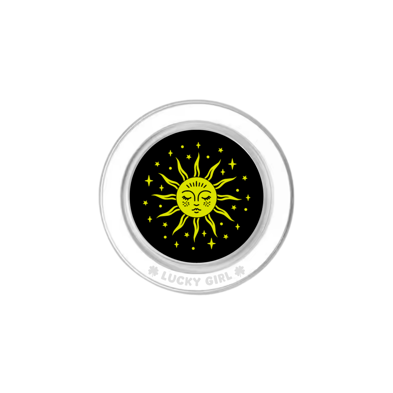 Electric Lime Sun Phone Grip Insert