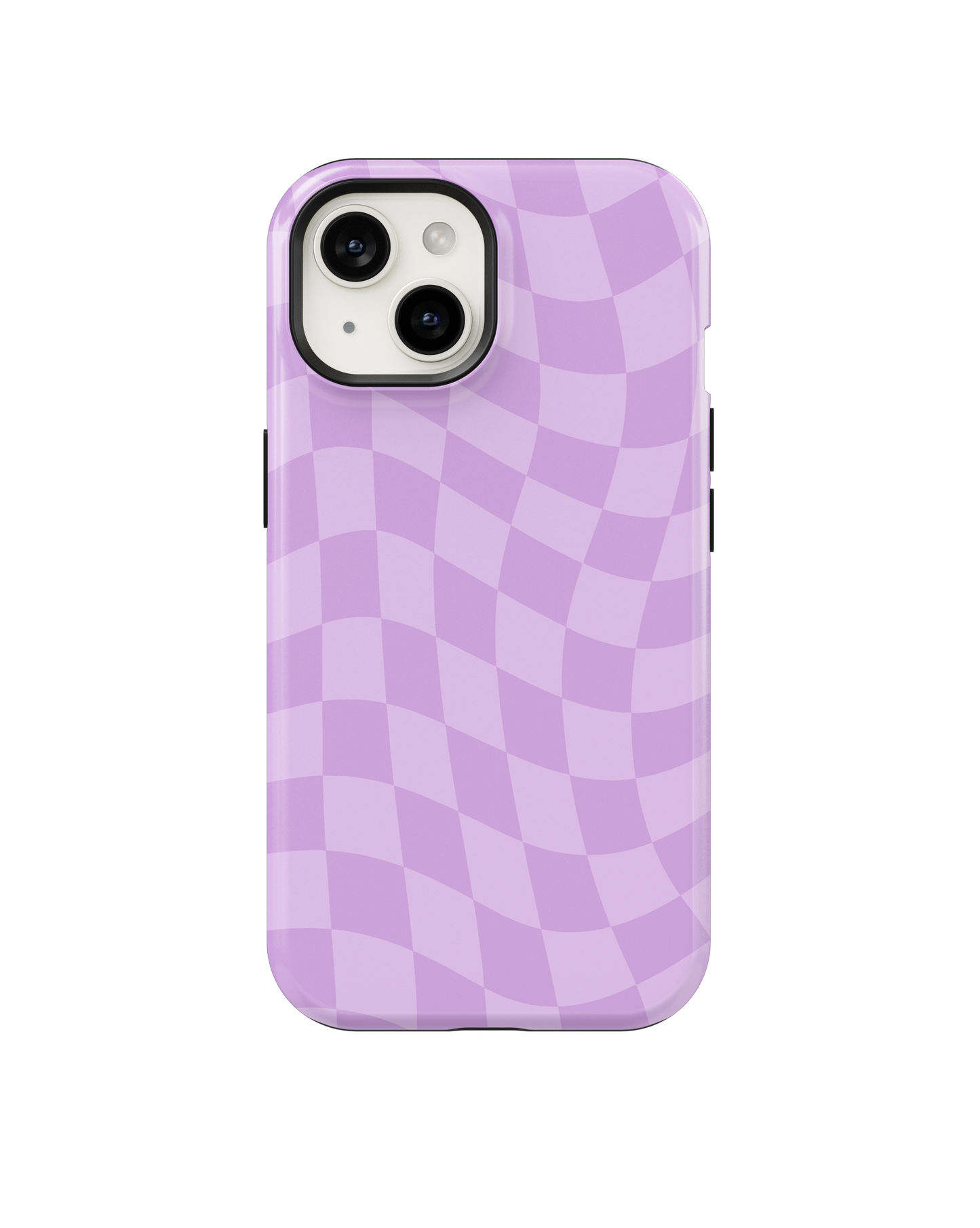 Lilac Wavy Checkers MagSafe Phone Case