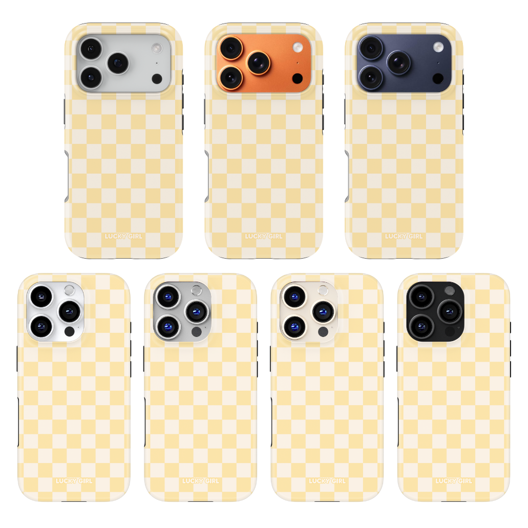 Banana Whispers Checkers II Phone Case