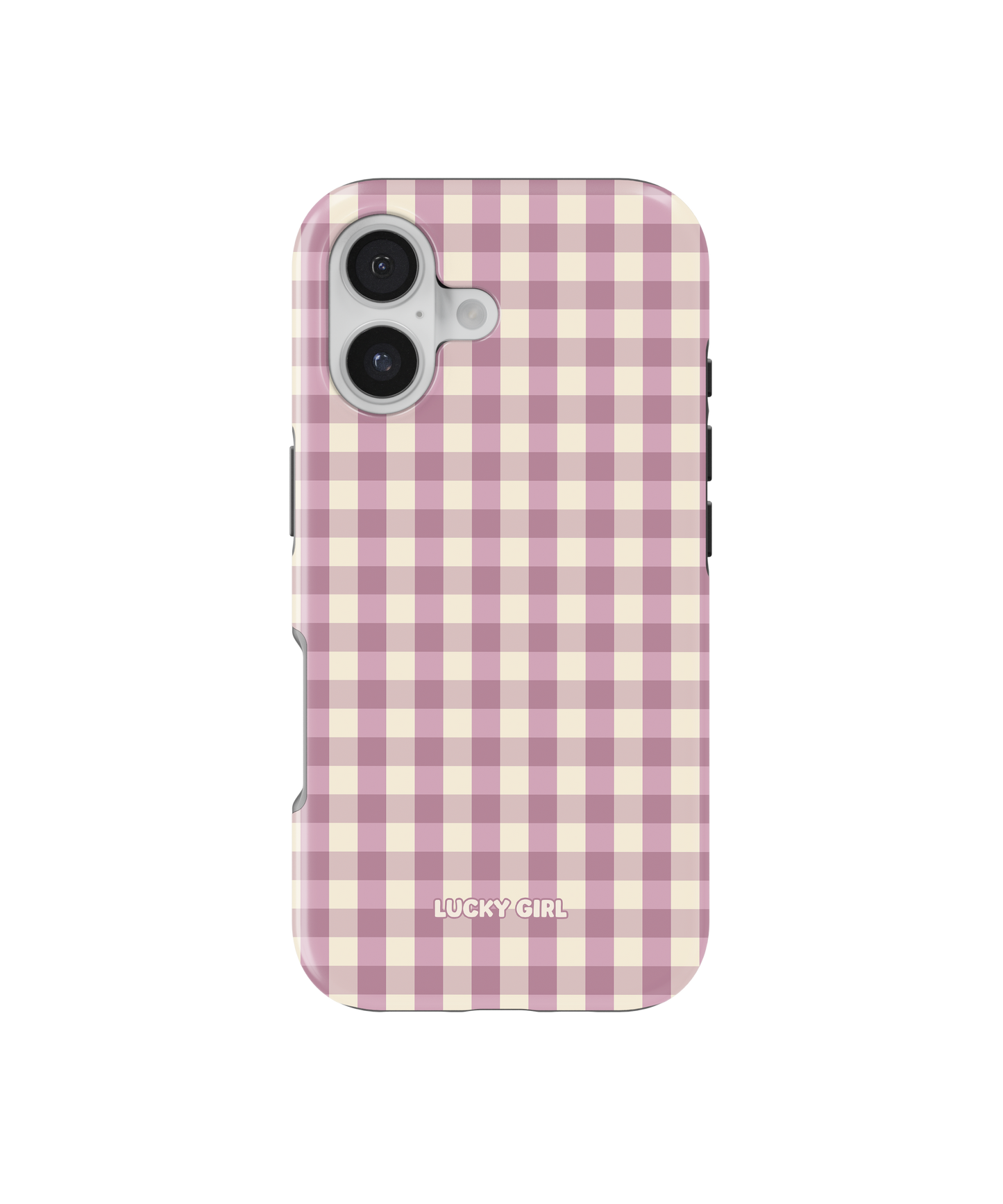 Plum Gingham Phone Case